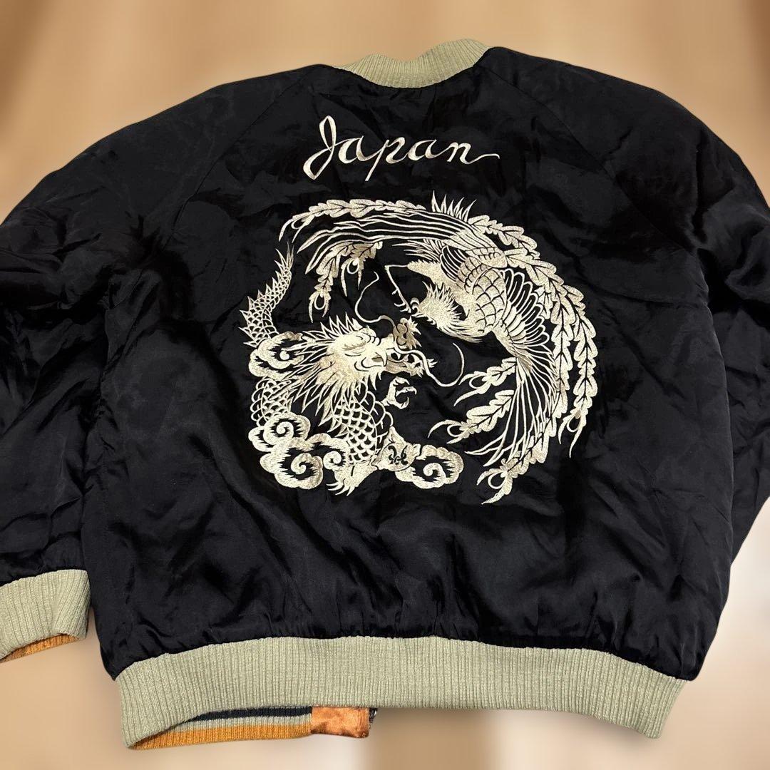 き*こ様 クロップドヘッズリバーシブル龍サテン　スカジャン