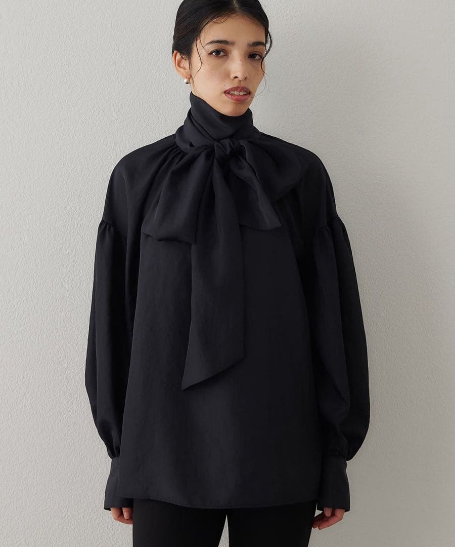 Whim Gazette シルキーボウタイブラウス今季美品