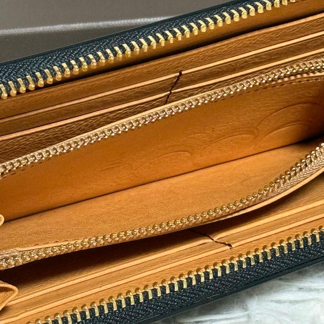 未使用級⭐️ココマイスター コードバン スカイスクレーパー　ラウンドジップ　黒