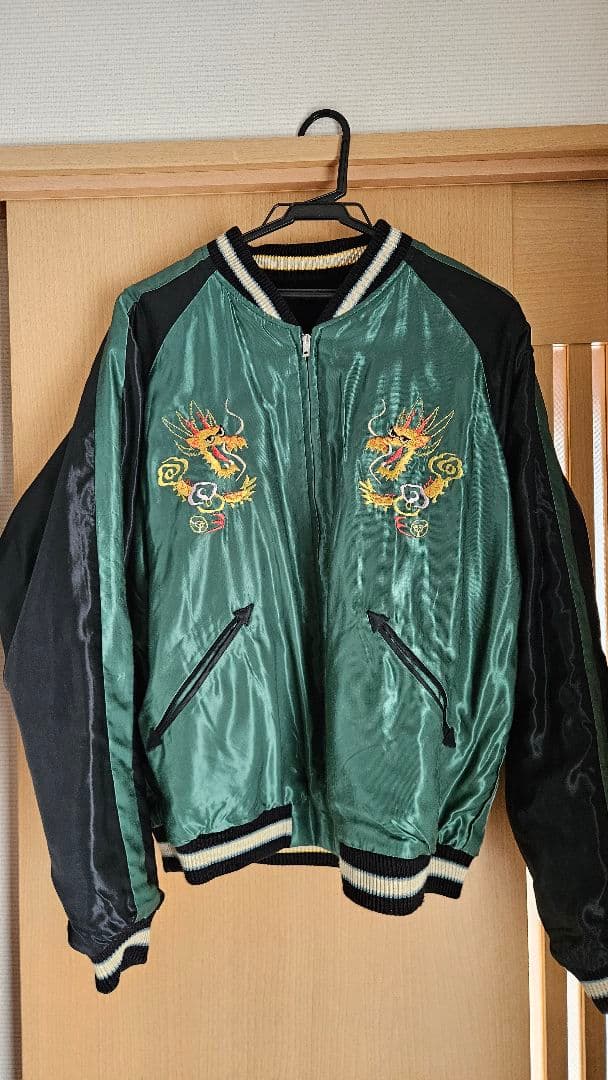 テーラー東洋 別珍 スカジャン TIGER HEAD× GOLD DRAGON