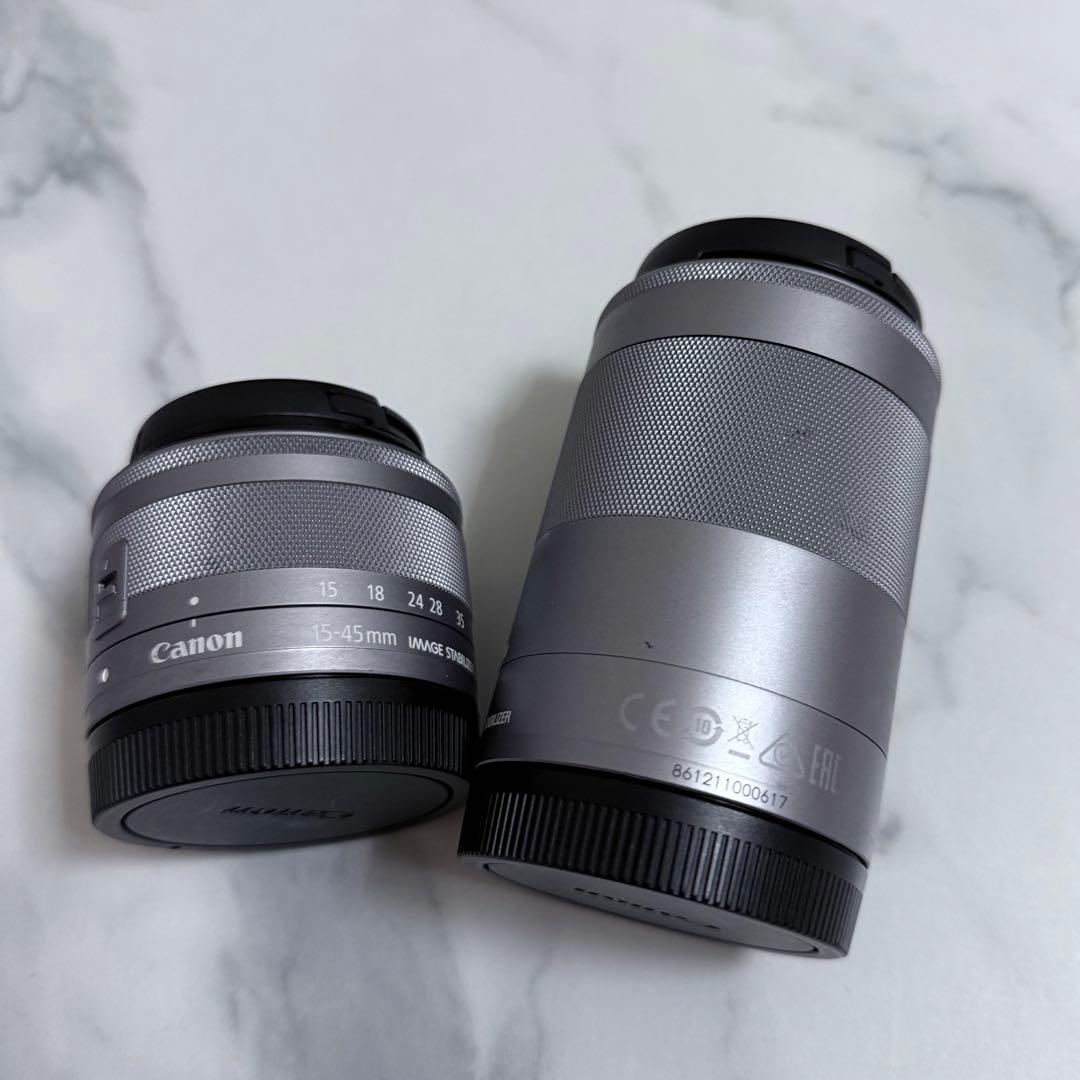 Canon EOS Kiss M2 ダブルズームキット ホワイト