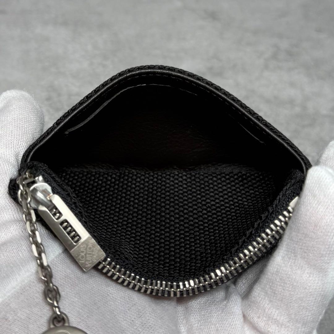 新品同様 激レア ルイヴィトン ダミエジェアン ノワール ポシェットクレ 財布