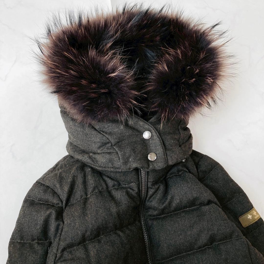 極美品✨️タトラス　ラビアナ　ダウンコート　ダークブラウン　サイズ01