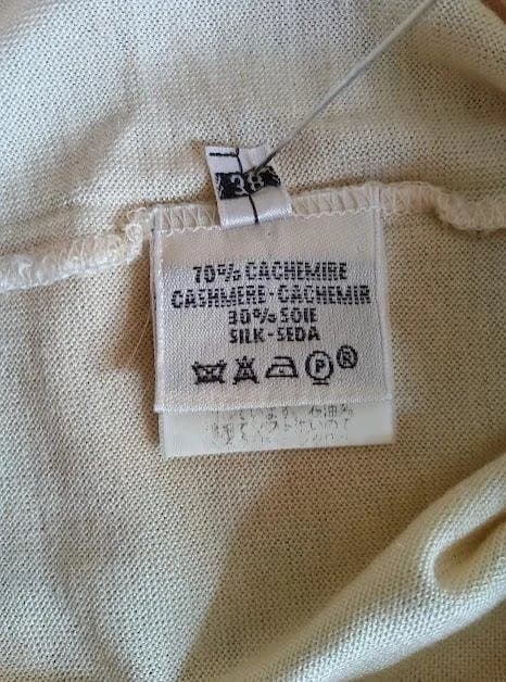 エルメス HERMESマルジェラ期 タートルカットソー カシミヤシルク サイズM