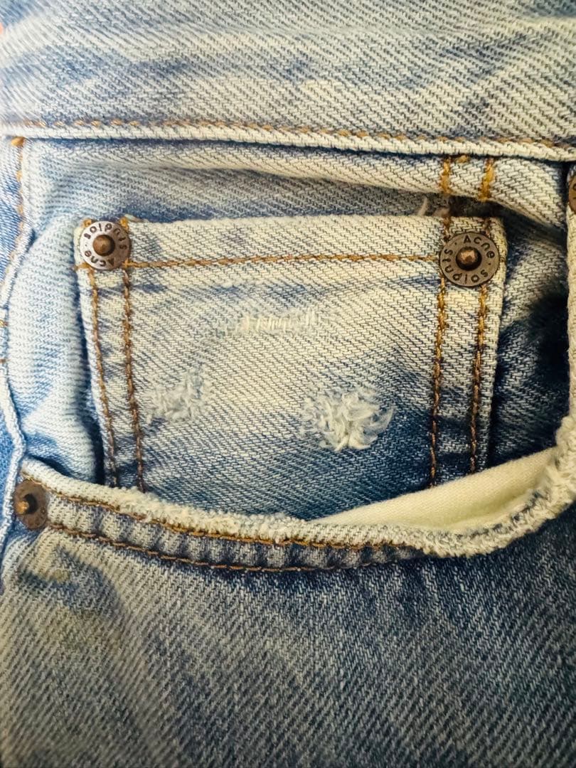 Acne Studios ライトブルー ワイドデニム