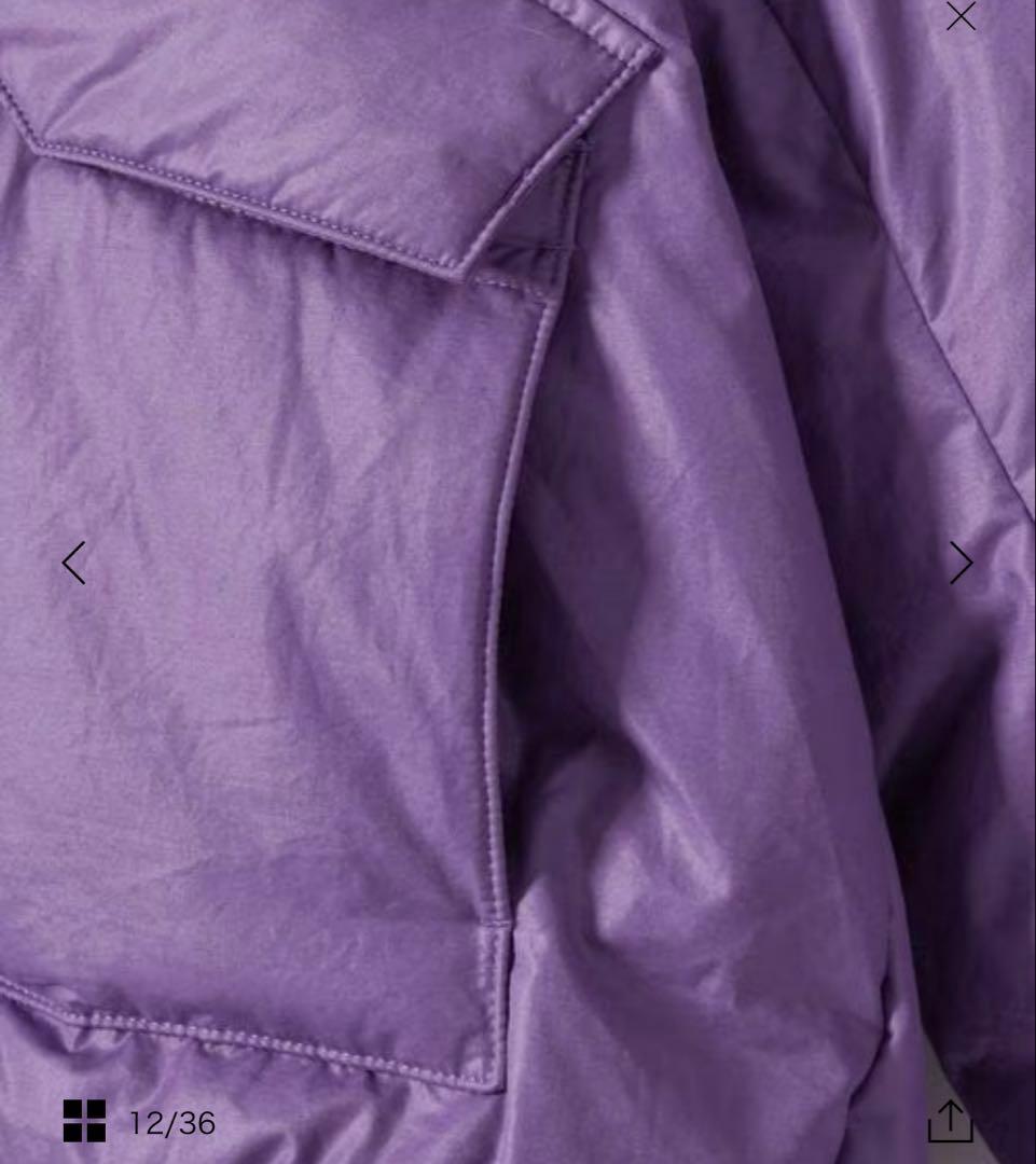 6 ROKU ダウンフーディージャケット ブラック 38サイズ