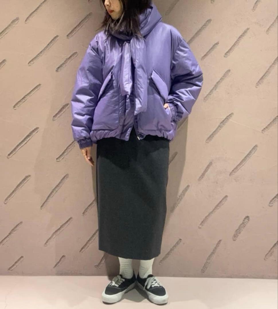 6 ROKU ダウンフーディージャケット ブラック 38サイズ