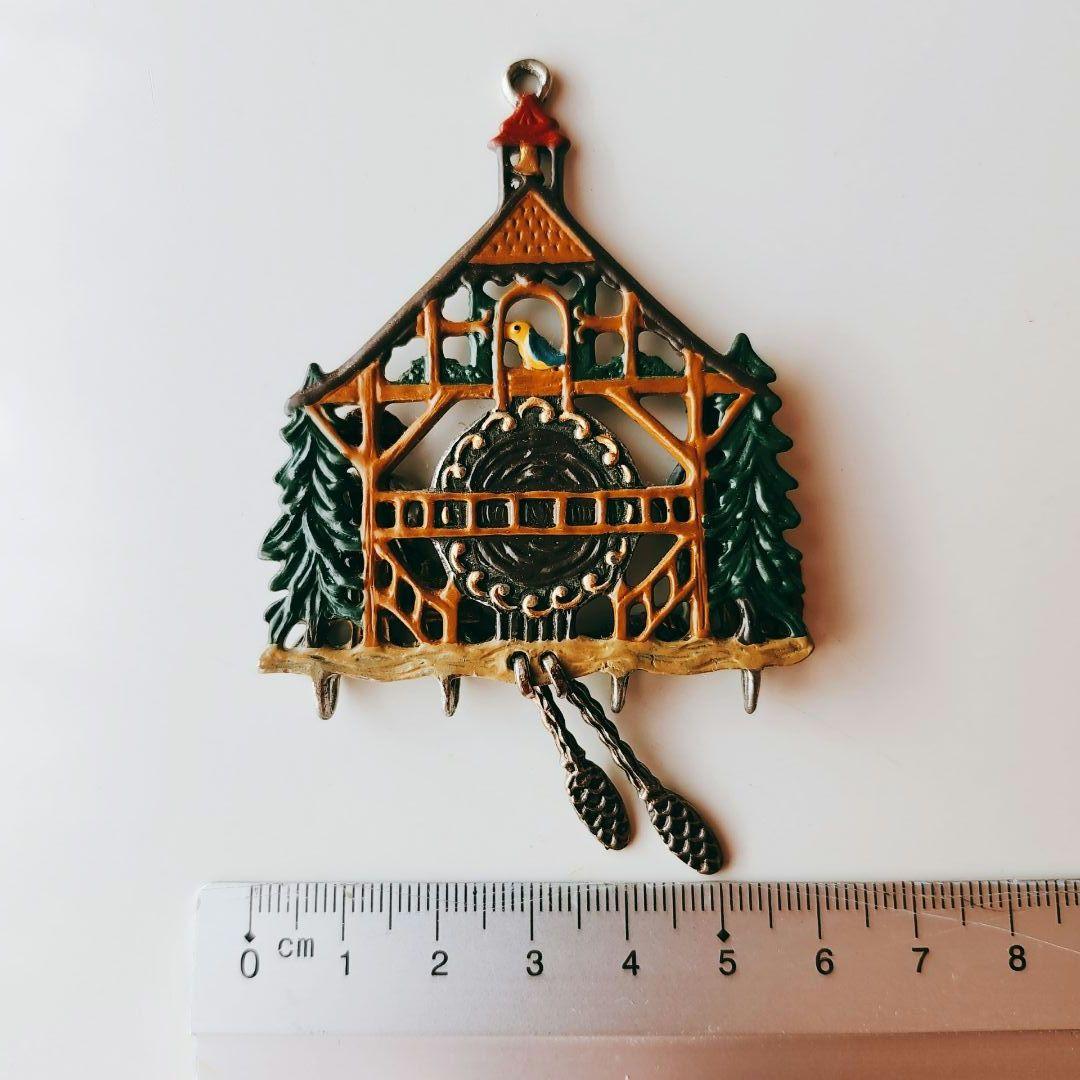 ドイツ クリスマスオーナメント　ピューター　ハンドペイント両面塗り　4個セット