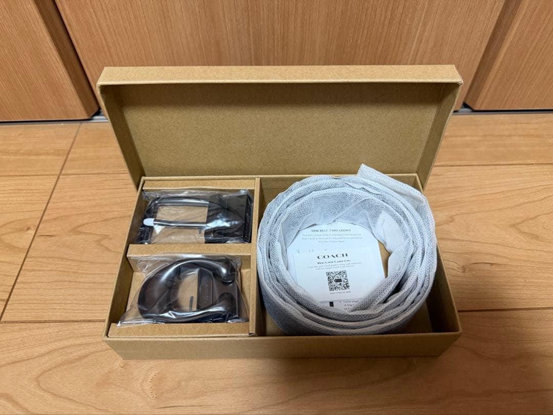 新品未使用 Coach コーチ ブラック ベルト 調整可能
