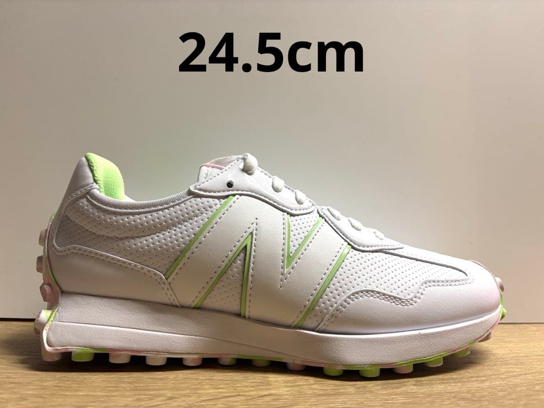 未使用 24.5cm D ニューバランスゴルフシューズ WGS327WMホワイト
