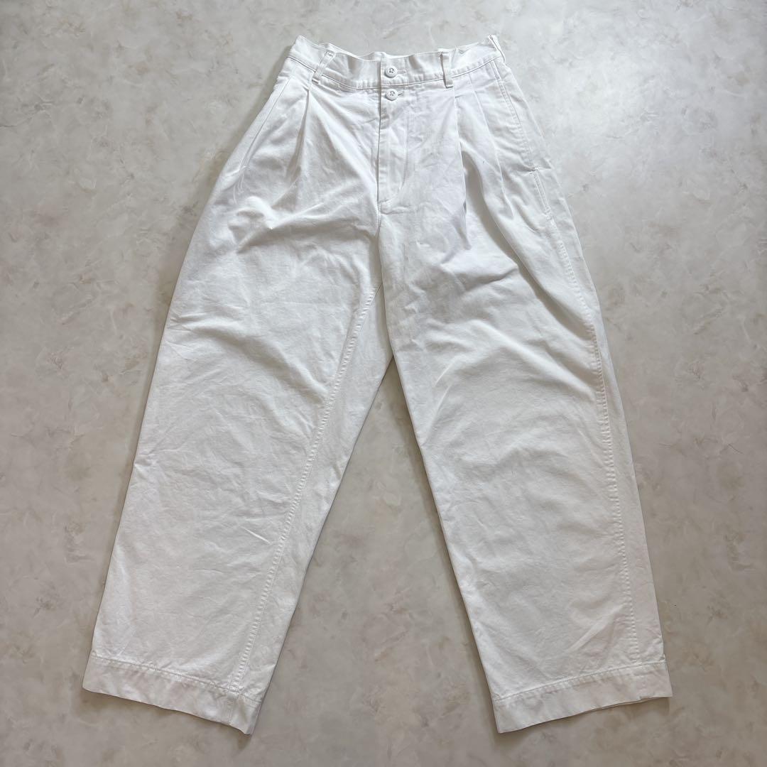 LOEFF コットンツイル 2タックパンツ