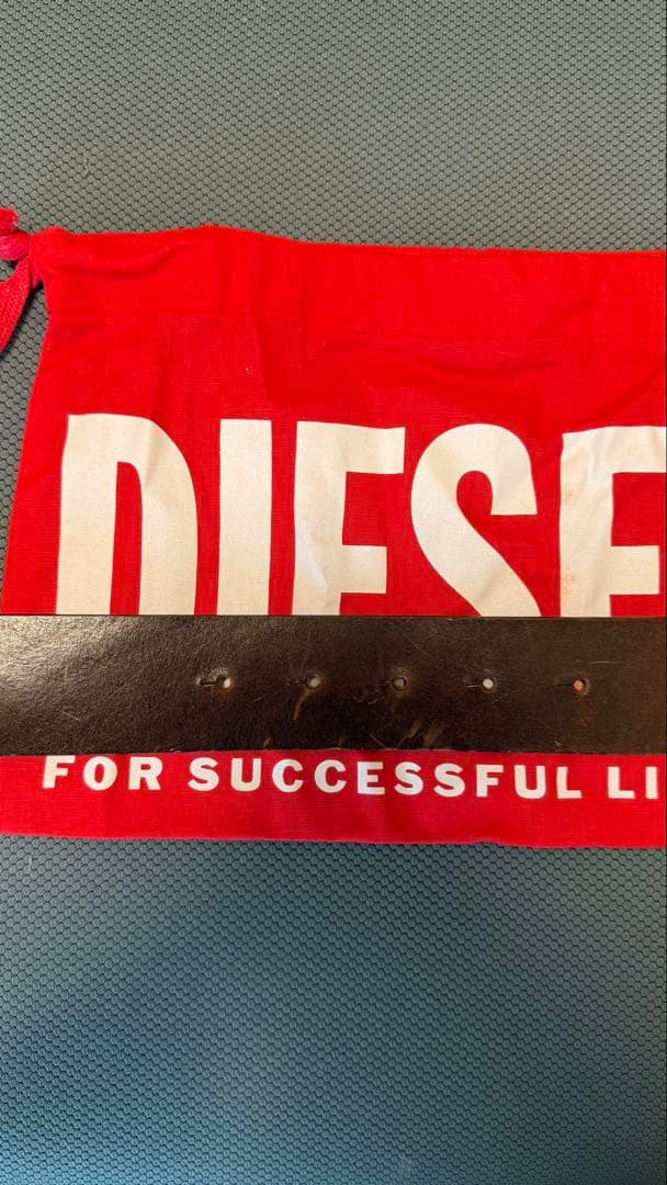 DIESEL レザーベルト 本革ベルト　ブラウン　85