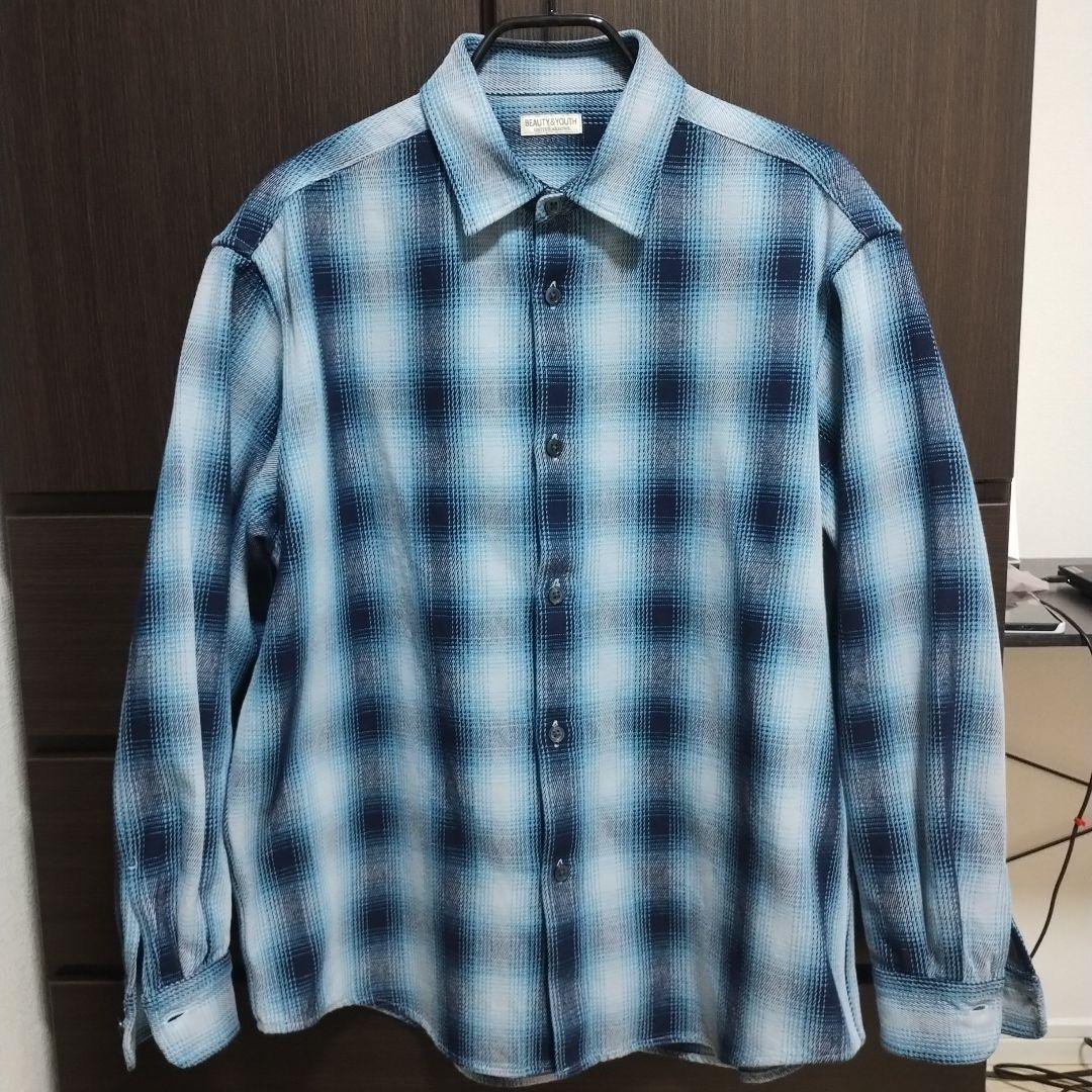 【310】BEAUTY&YOUTH ドライオンブレネル　ネイビー　L