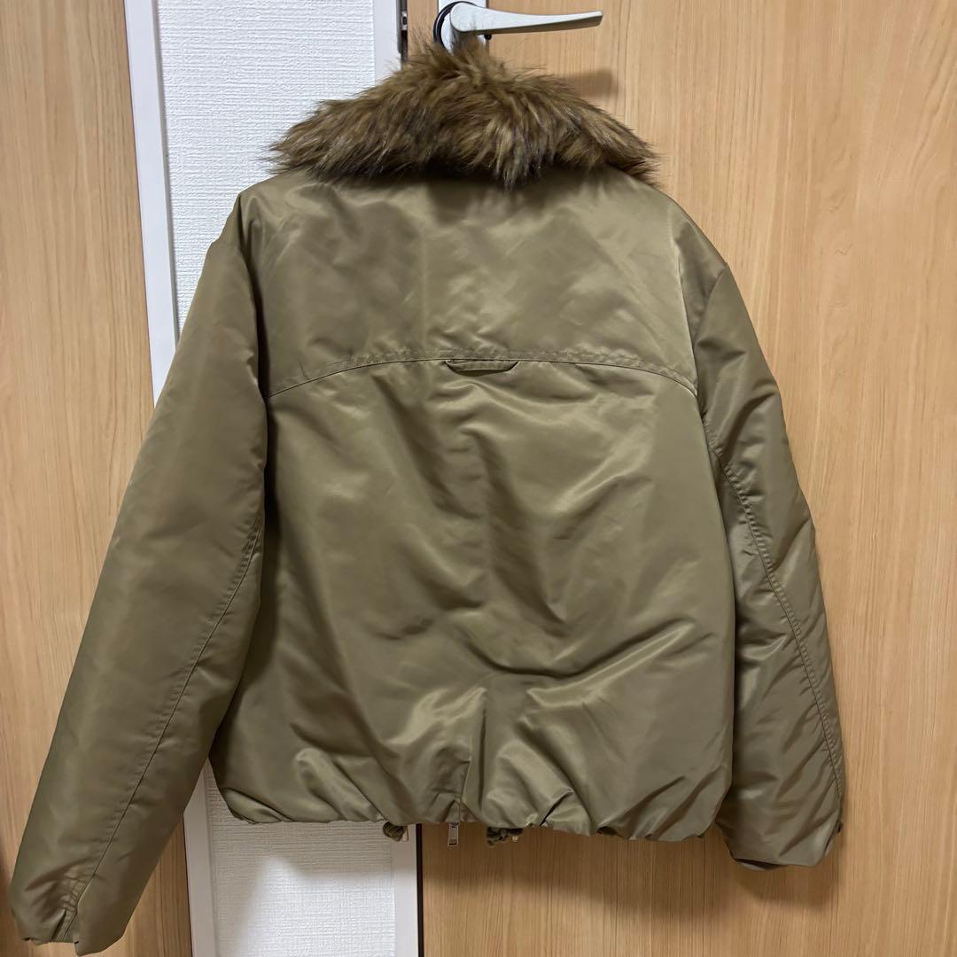 フェイクファー襟　ボンバージャケット　ZARA