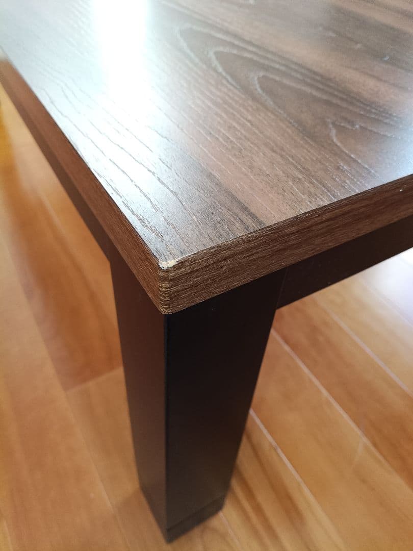 8600円の送料込 美品 家具調こたつ 120cm 長方形 フラットヒーター