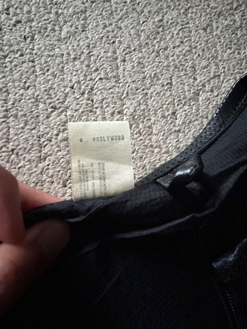 N.ハリウッド 羊革 レザーライダースジャケット(サイズ38 M-L)