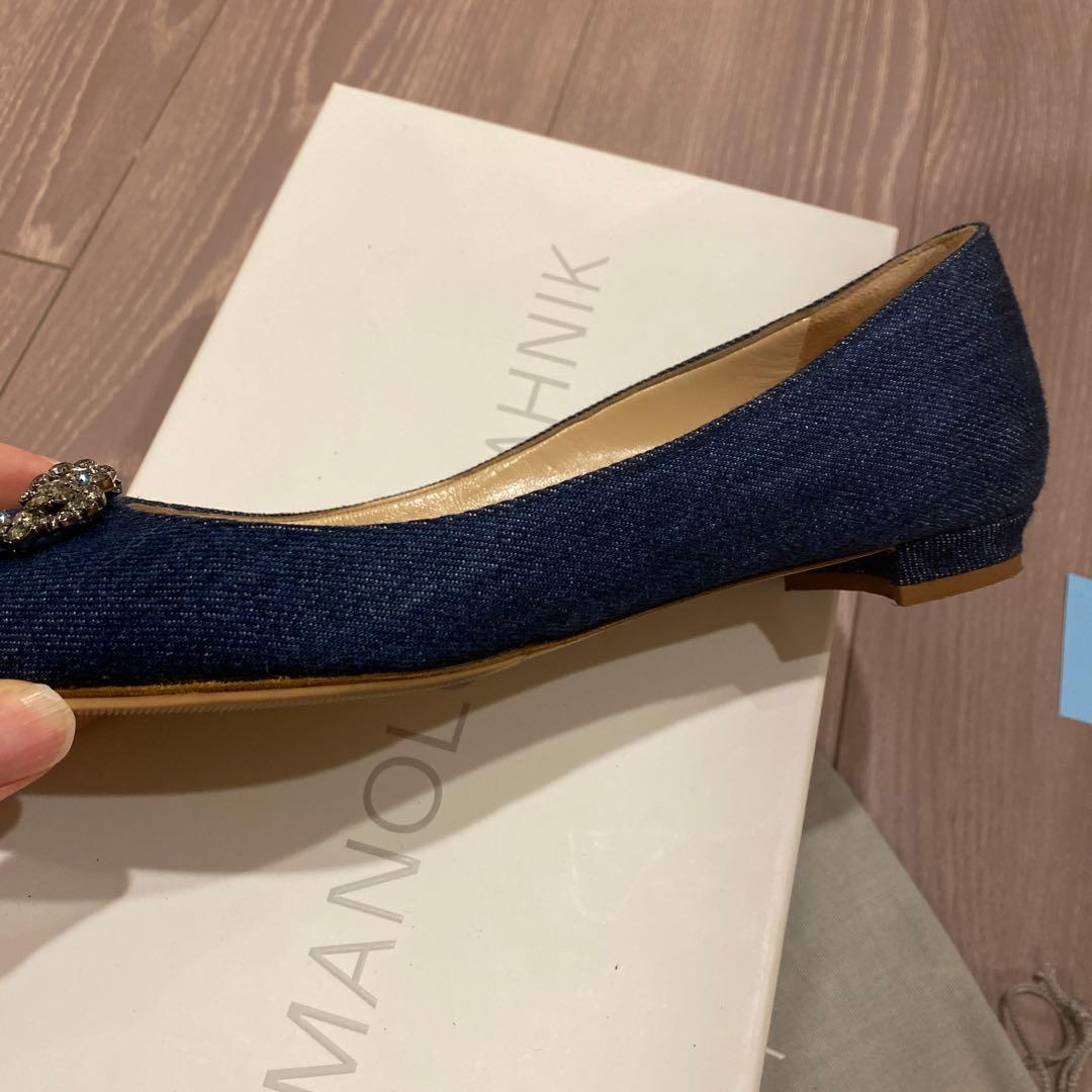 【期間限定お値下げ中】マノロブラニク　デニム　ハンギシ　36.5