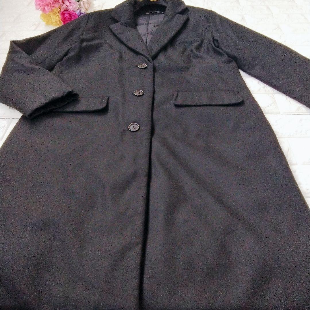 美品♪ セオリーリュクス ダウンチェスターコート ウール 40 Ｌ ブラック