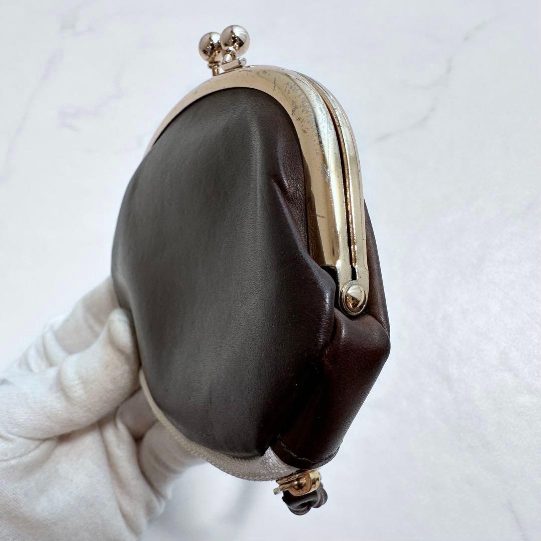 PORTER B印 YOSHIDA 別注がま口ウォレット 鉄粉染 ブラウン