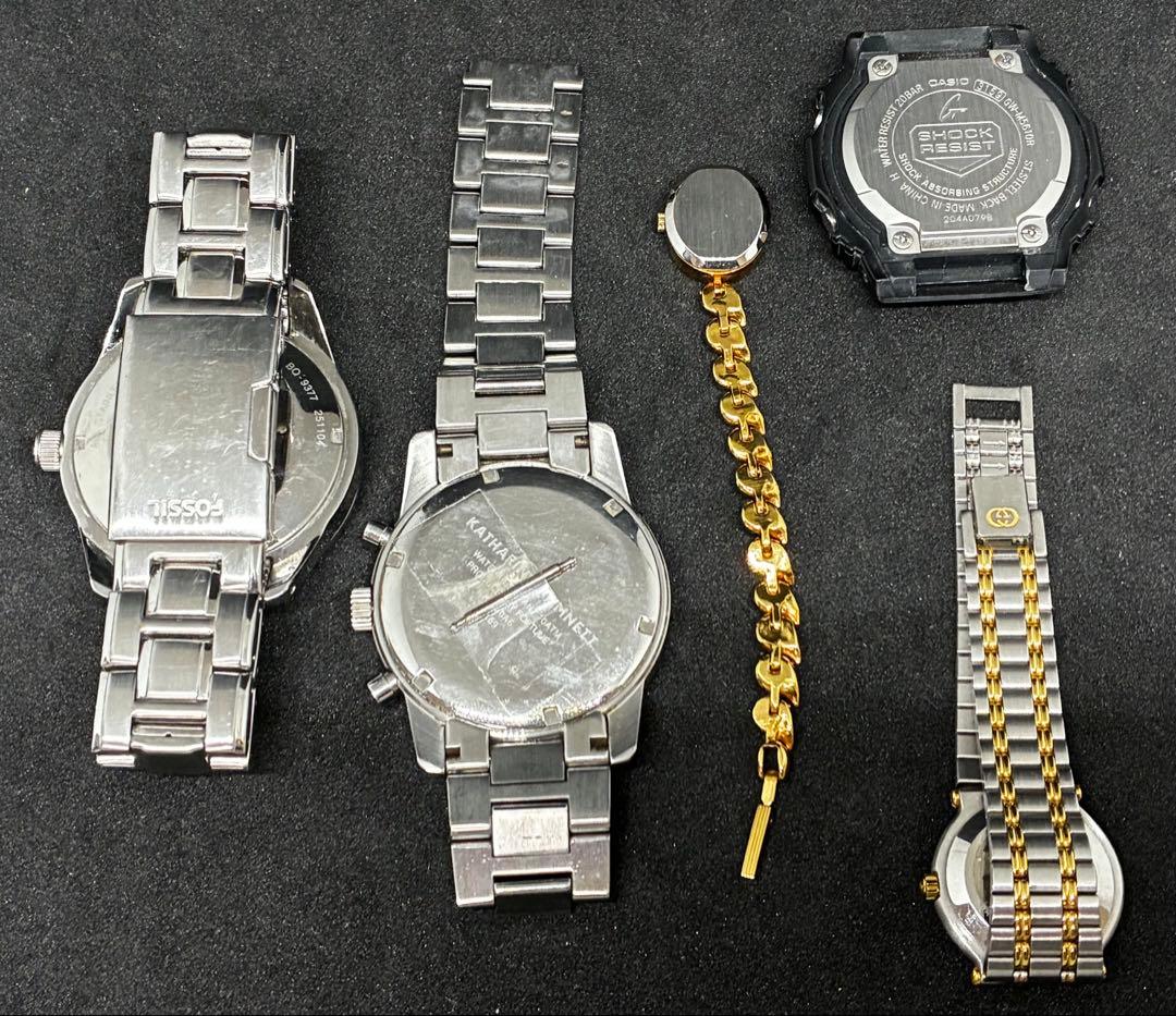 B*o様 181腕時計まとめ売りFOSSIL、GUCCI等…計5点