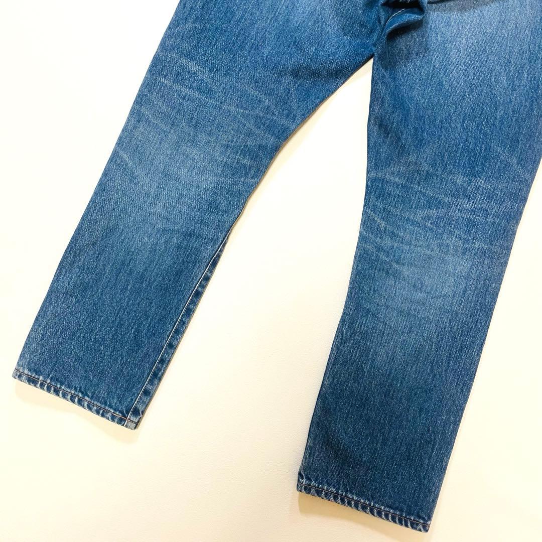 6352【美品】アンスクリア　ストレートデニム　ジーンズ　コットン　インディゴ
