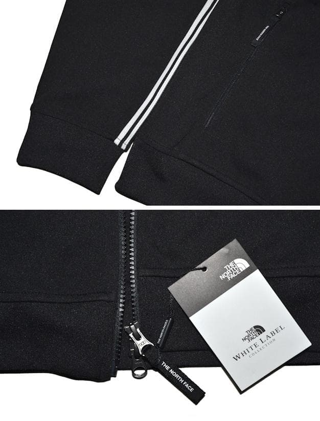 【新品】希少2XL 韓国限定 ノースフェイス ホワイトレーベル 黒ジャージ 上下