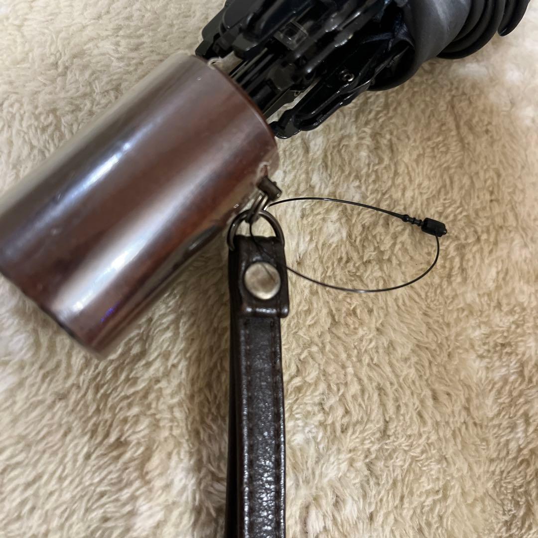 美品♪ バーバリーBurberry ホースマーク柄　折り畳み傘　ブラック