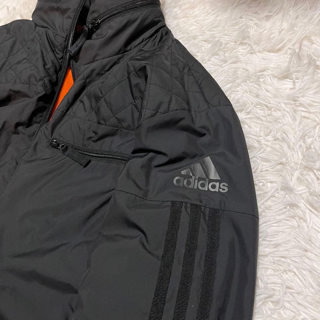 adidas アディダスウインドブレーカーセットアップ　ブラック 黒