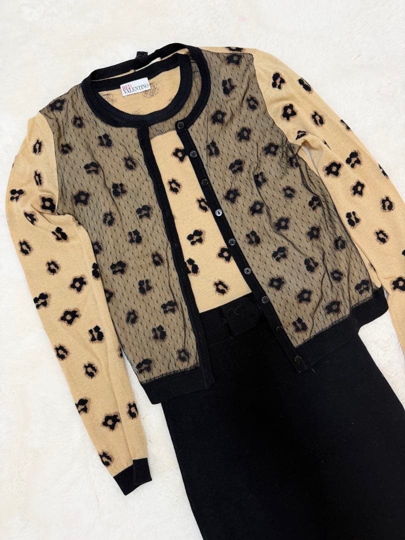 RED VALENTINO アンサンブル　ヒョウ柄　XS