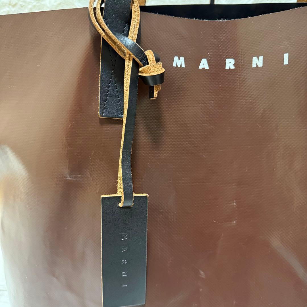 MARNI TRIBECA マルニ トライベッカ PVCトートバッグ