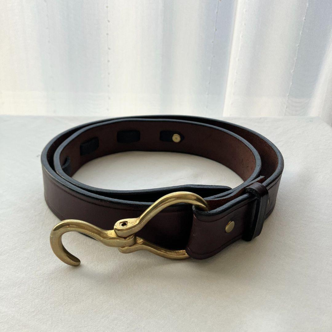 TORY LEATHER 2260 フック型バックルブライドルレザーベルト