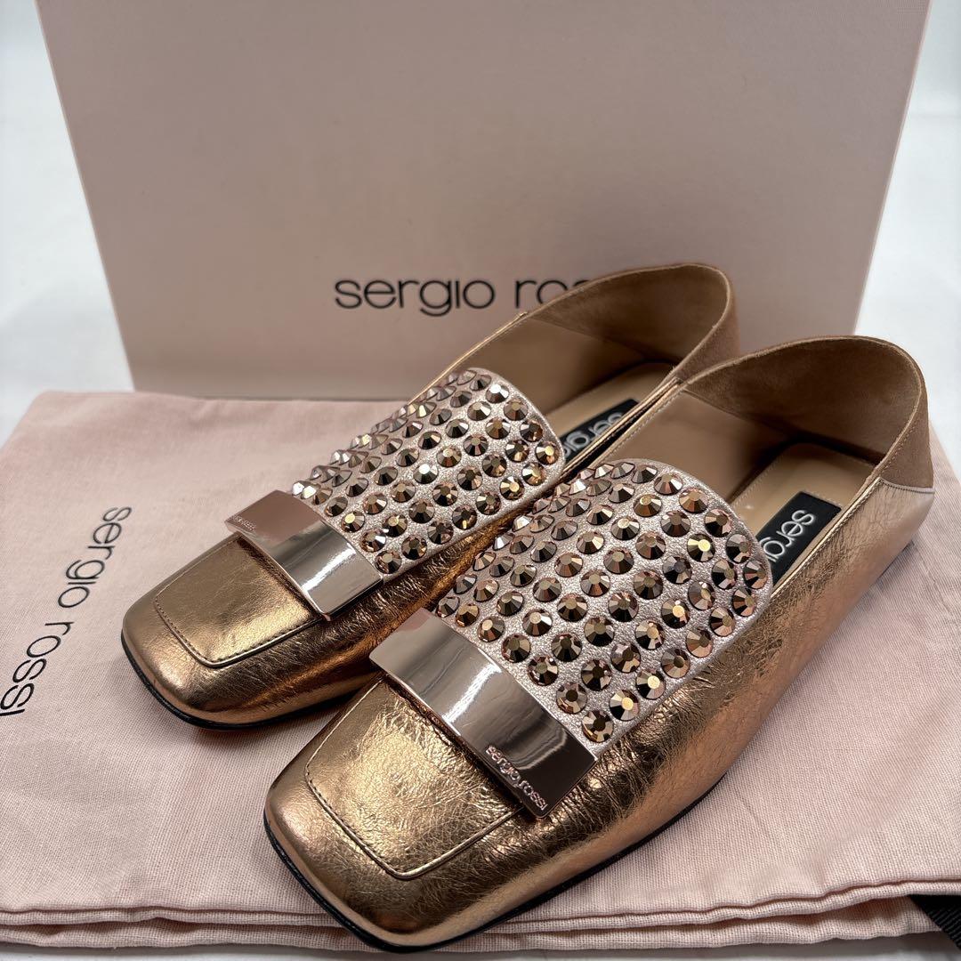 【極美品】sergio rossi セルジオロッシ スタッズ　SR1ローファー