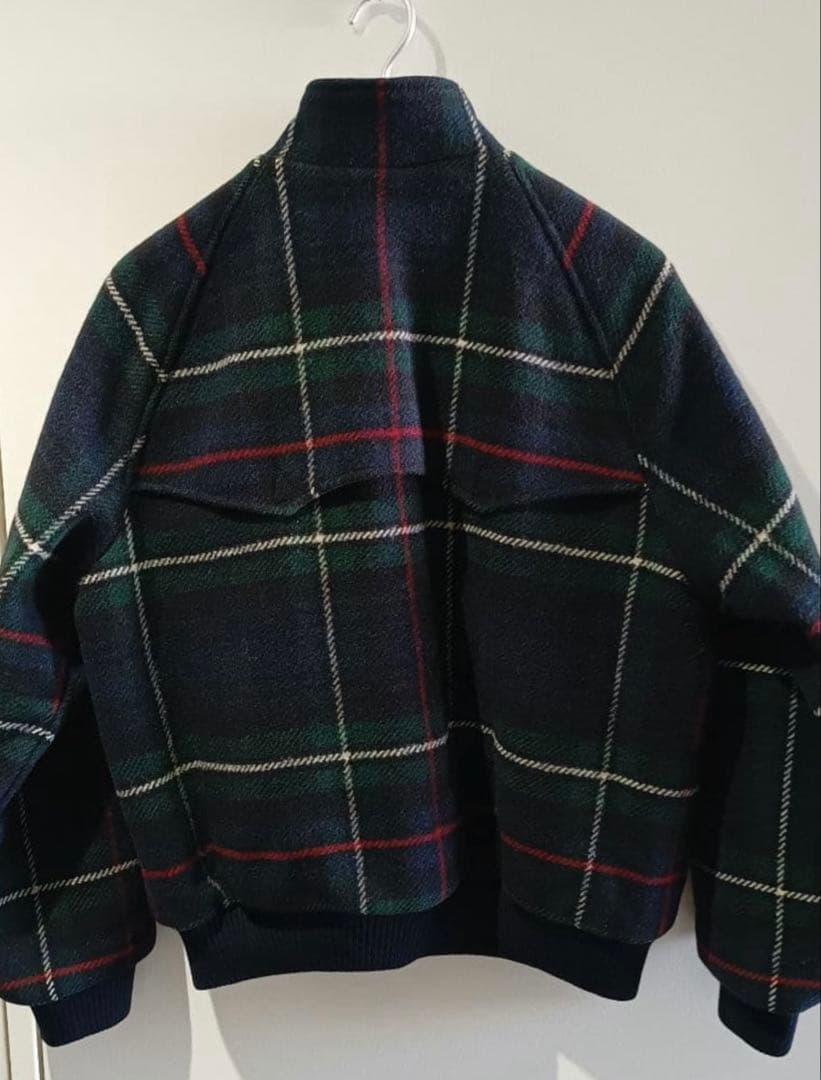 ラルフローレン　スイングトップ ウールチェック ジップアップジャケット