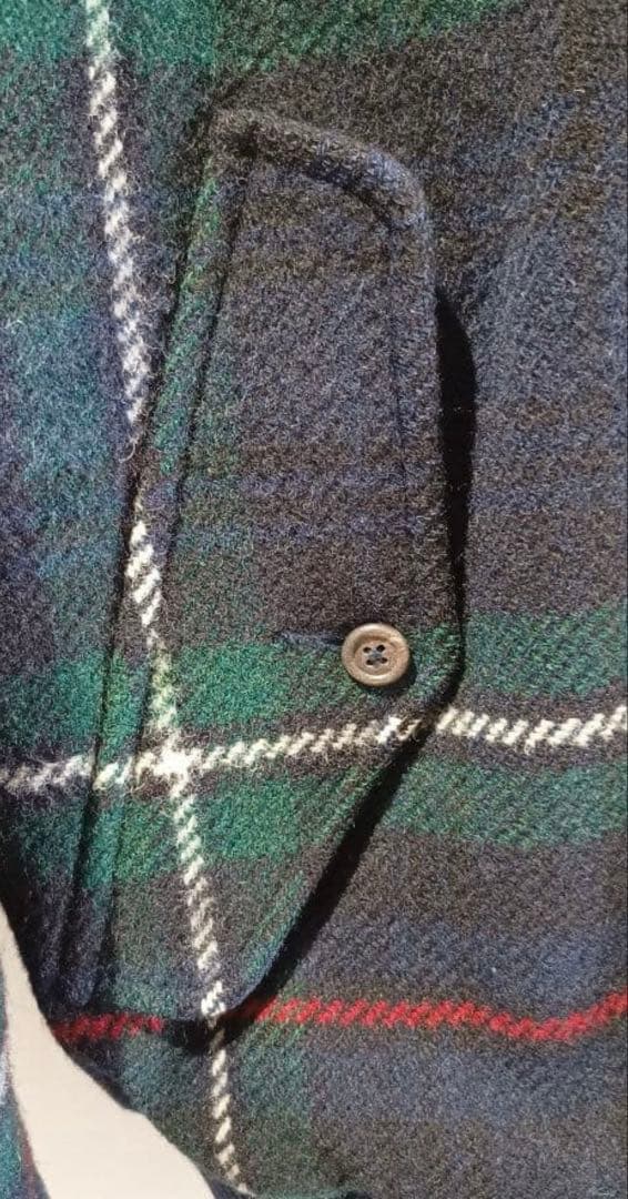 ラルフローレン　スイングトップ ウールチェック ジップアップジャケット