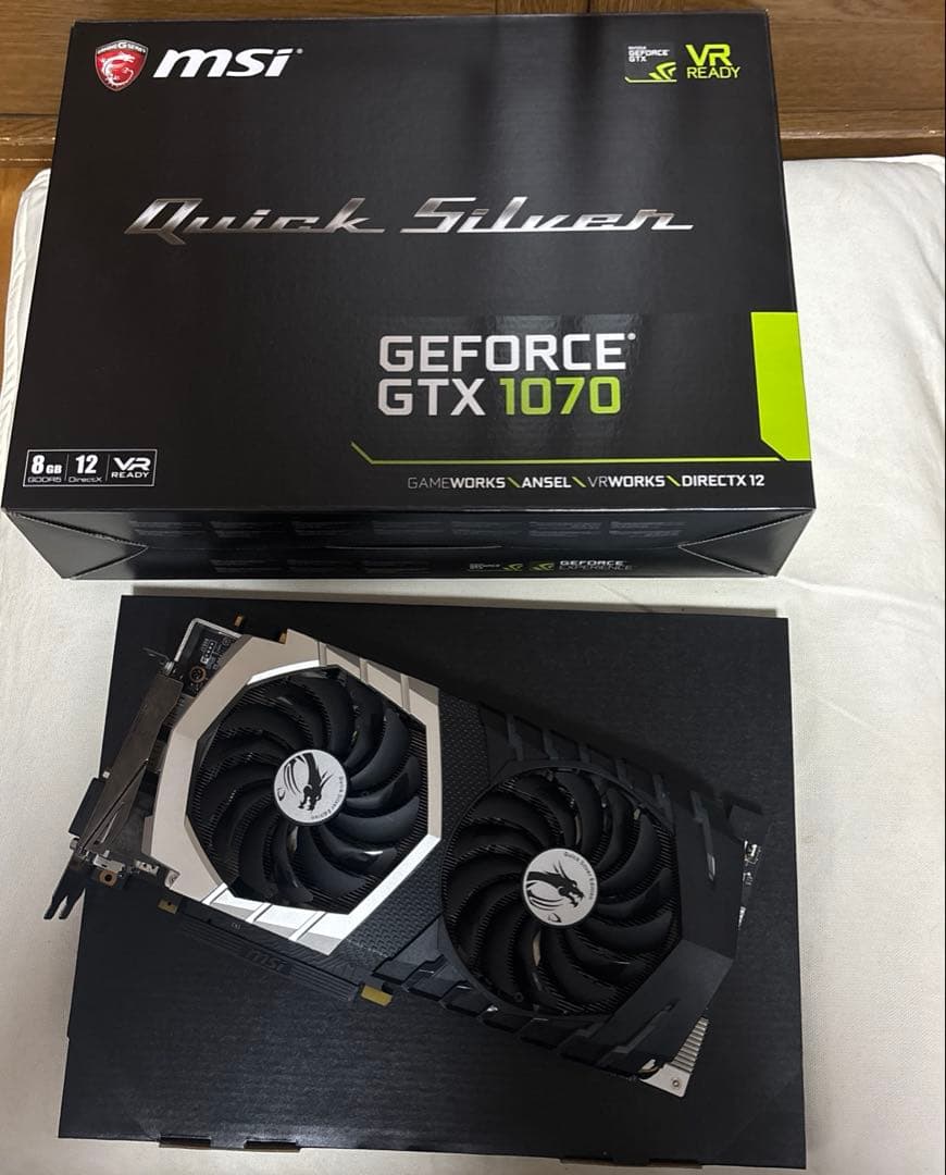 グラフィックボード・グラボ・ビデオカード GeForce GTX 1070 Quick Silver 8G OC
