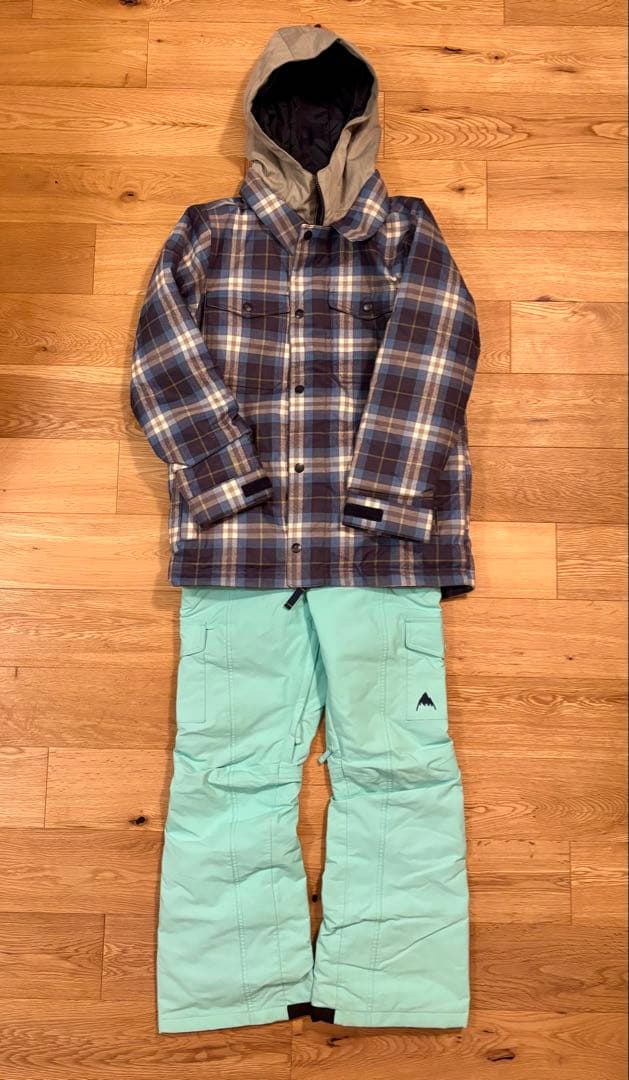 BURTON スノーボードウェア M チェック柄