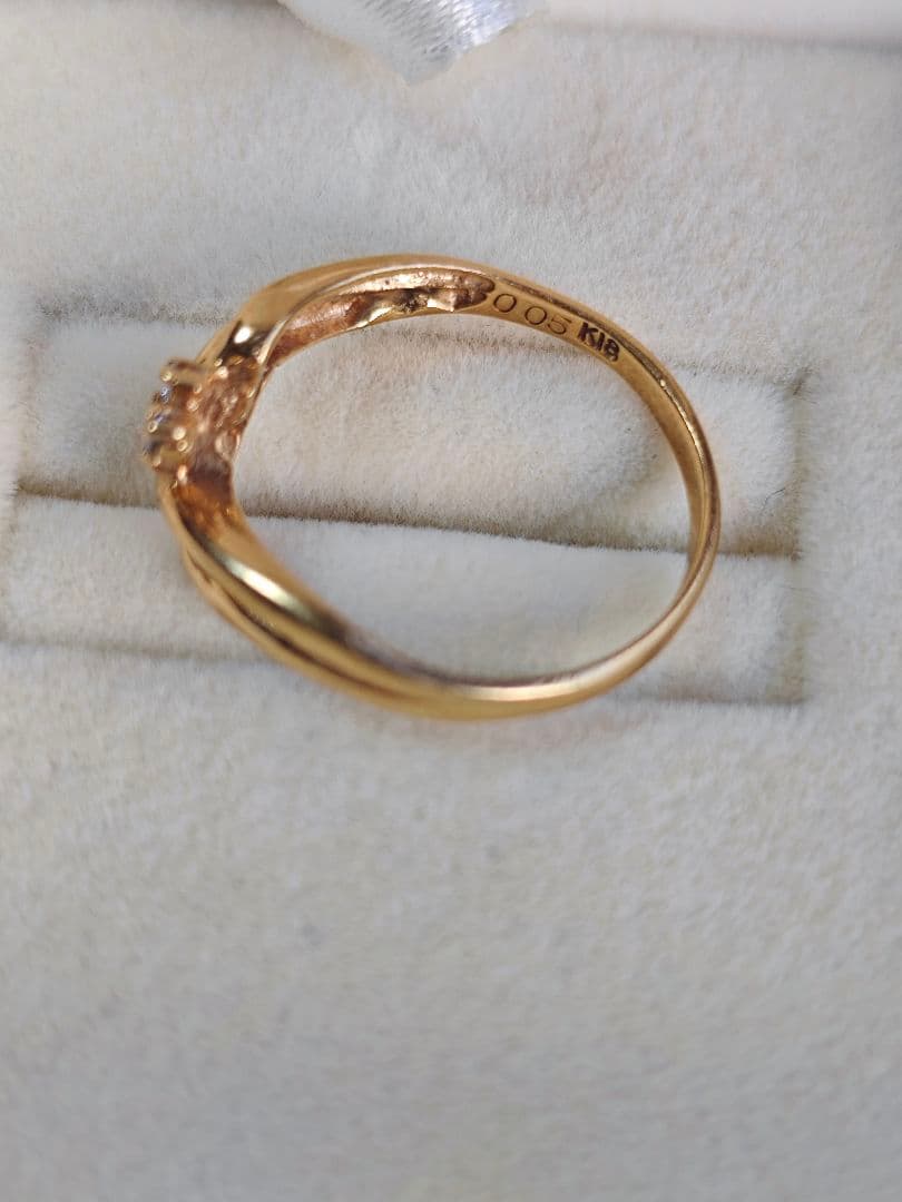 期間限定◉⁠‿⁠◉K18ゴールド ダイヤモンドリング約2g