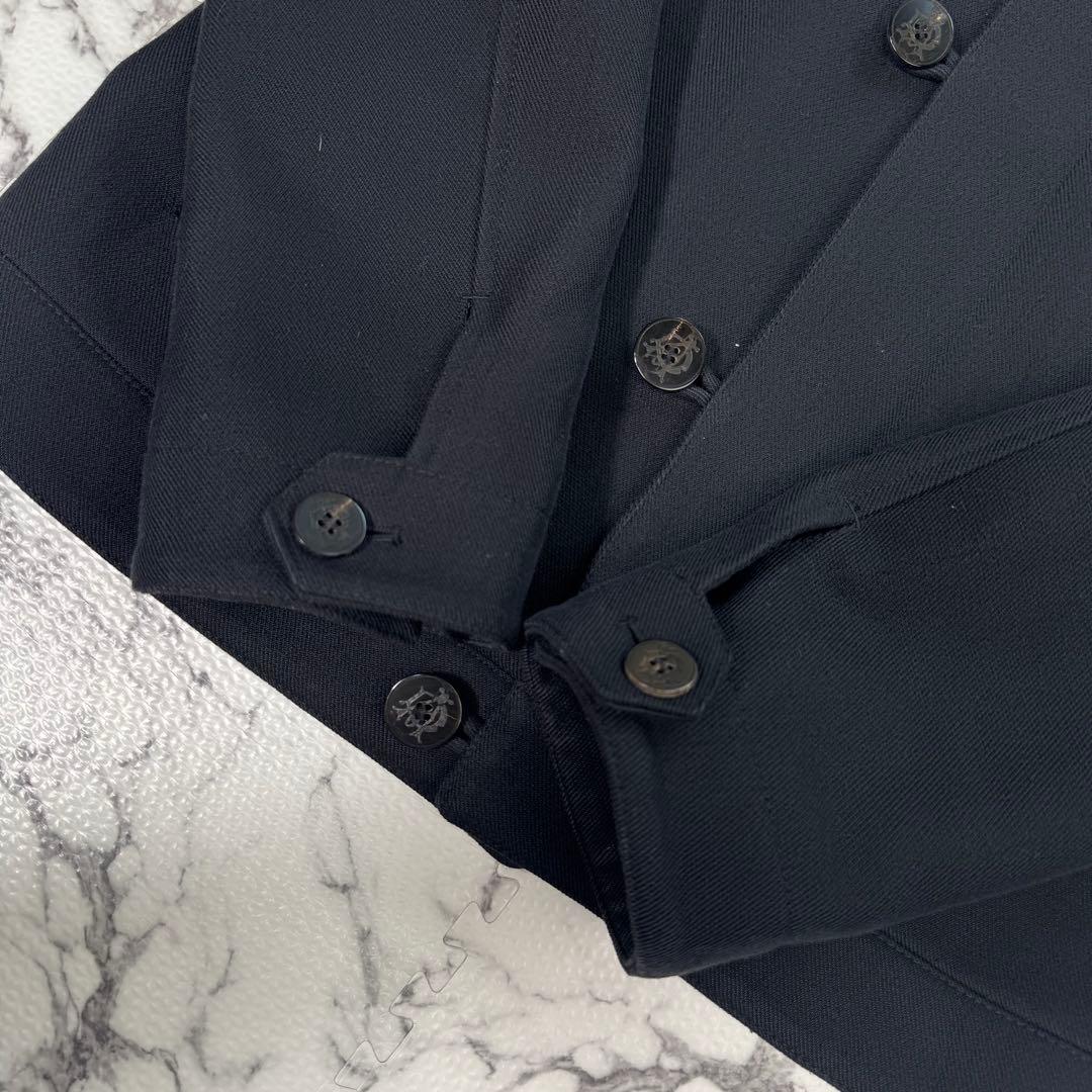 極美品◎ダンヒル　リアルムートン　ドライビングジャケット　ブルゾン　ロゴジップ