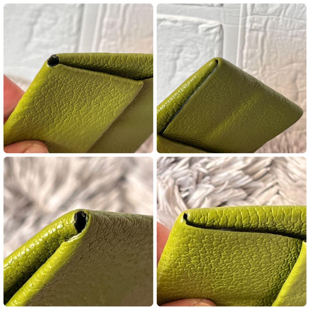 美品✨エルメス　バスティア　ケース　レアカラー　グリーン
