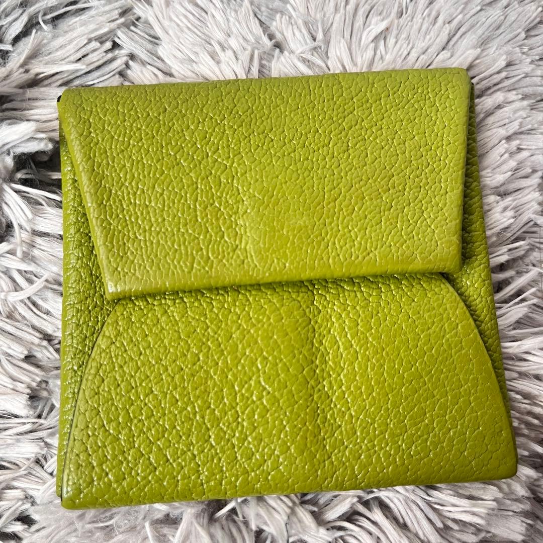 美品✨エルメス　バスティア　ケース　レアカラー　グリーン