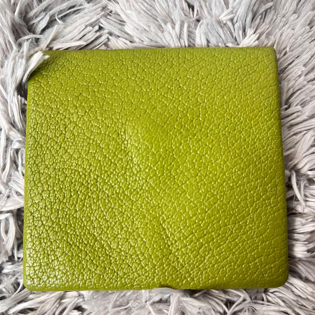 美品✨エルメス　バスティア　ケース　レアカラー　グリーン