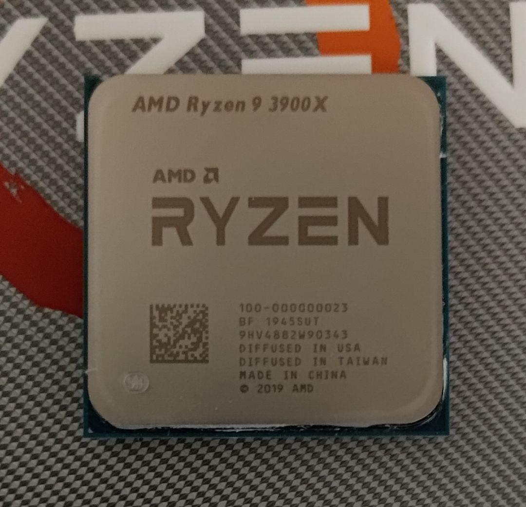 AMD Ryzen 9 3900X 未使用クーラー付き