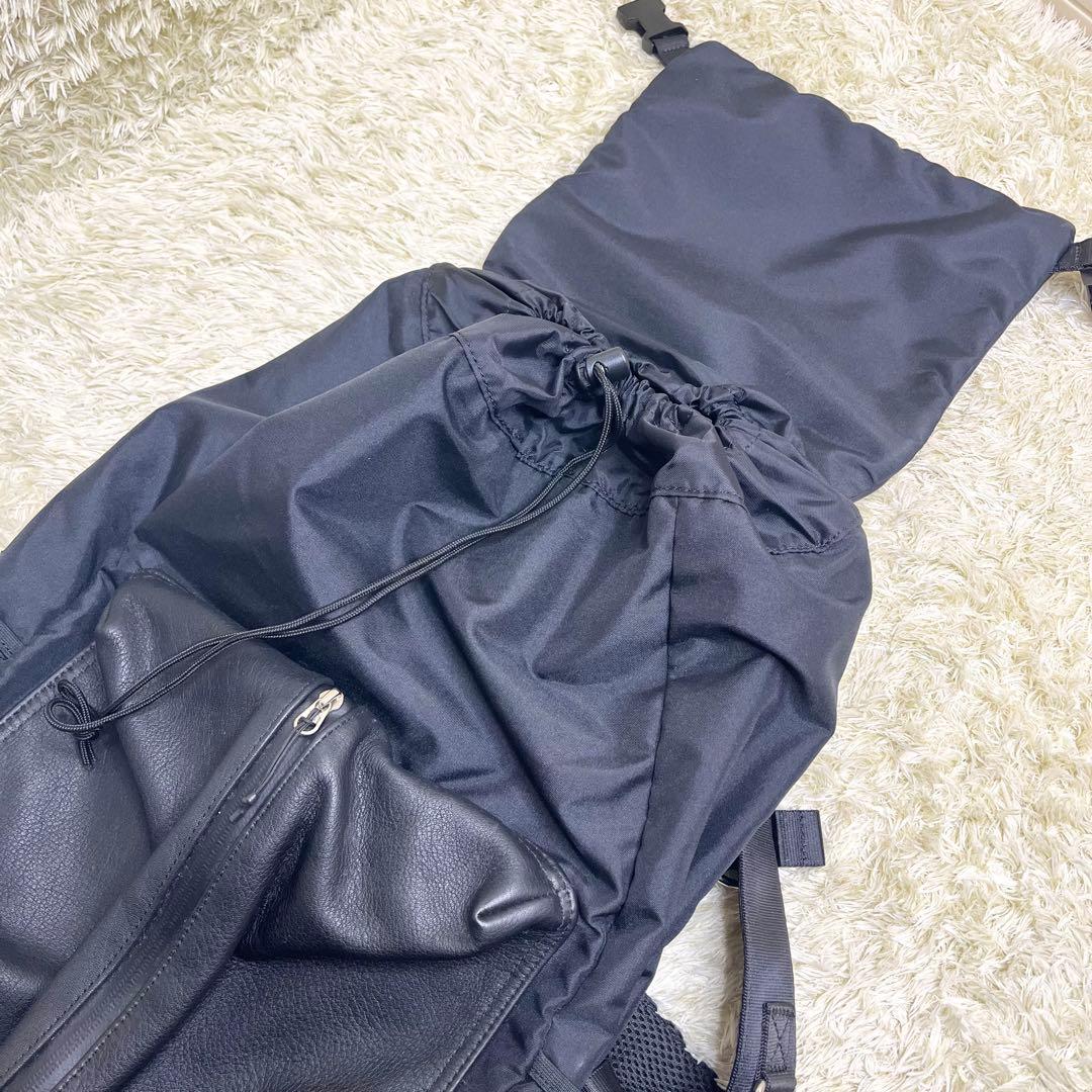 ★極美品★イアパピヨネ×BURLAPOUTFITTER撥水レザーコンビリュック