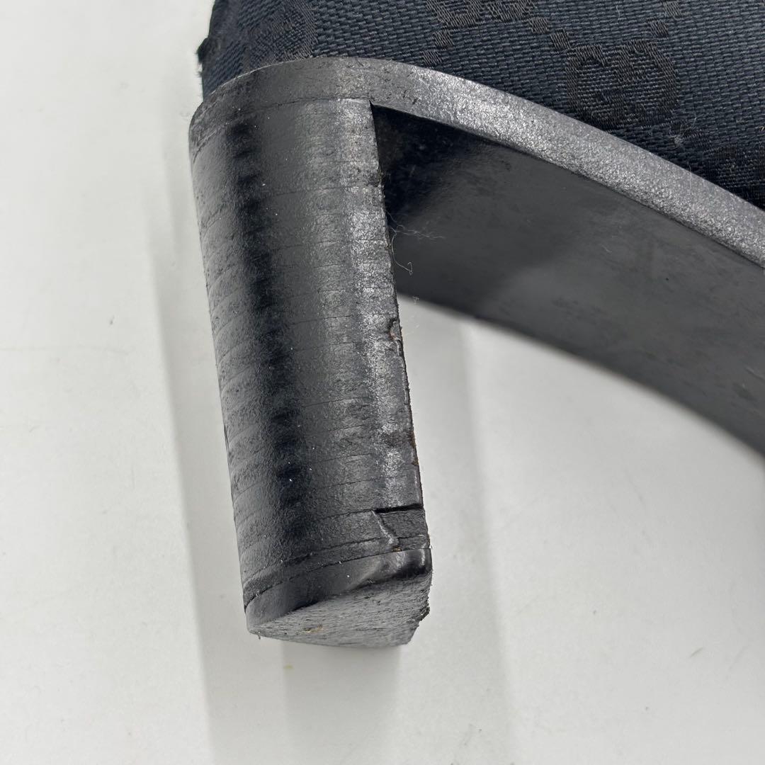 GUCCI グッチ GGキャンバス ロングブーツ サイズ37 約24㎝ ブラック