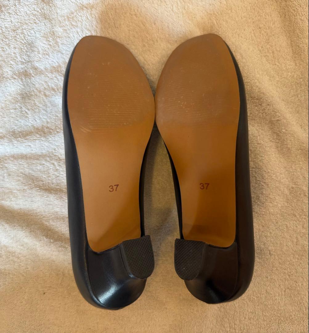 REMME / レメ / レザーパンプス（ブラック） 23.5cm