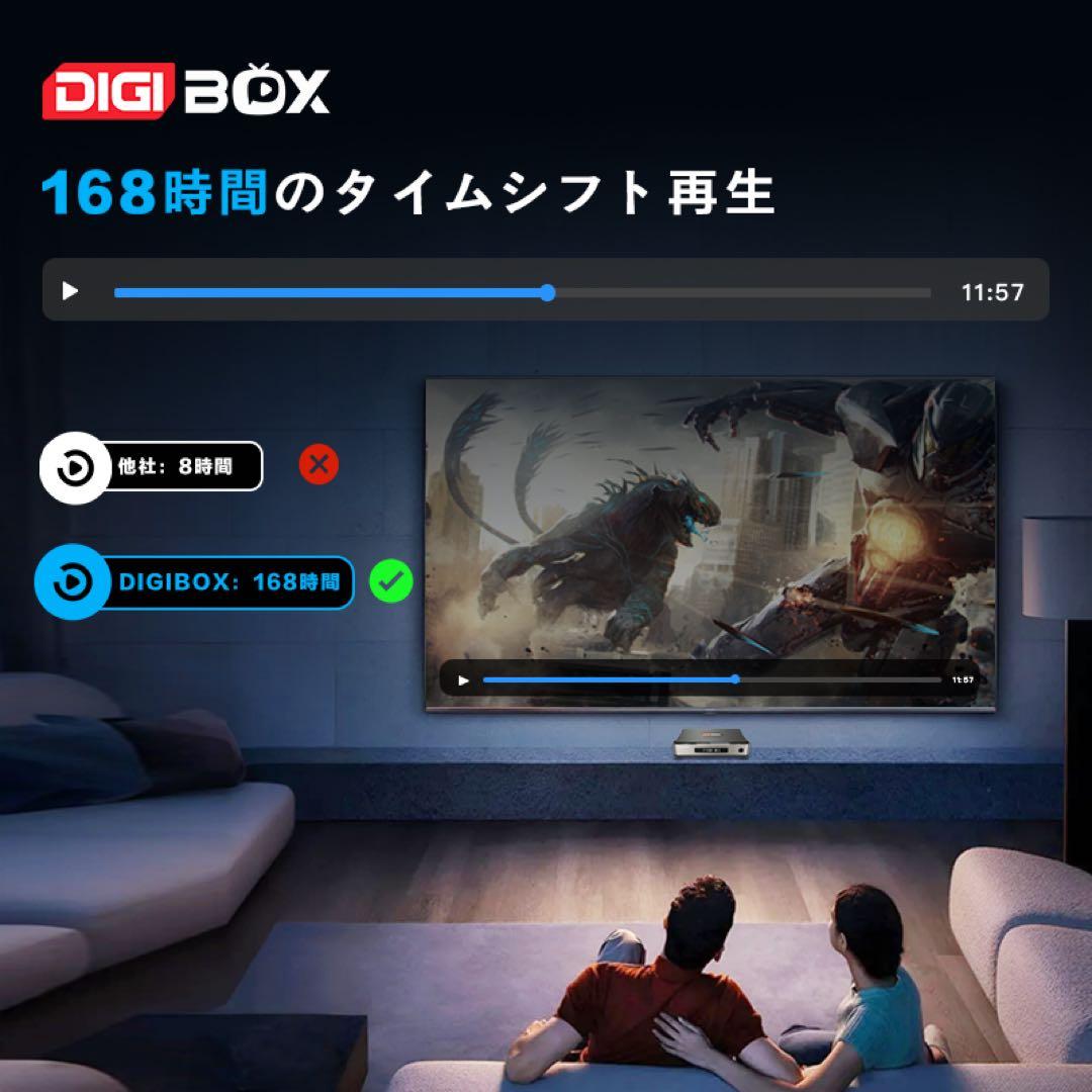 DIGIBOX D6MAX 8k対応千兆LAN USB×4 168時間見逃し
