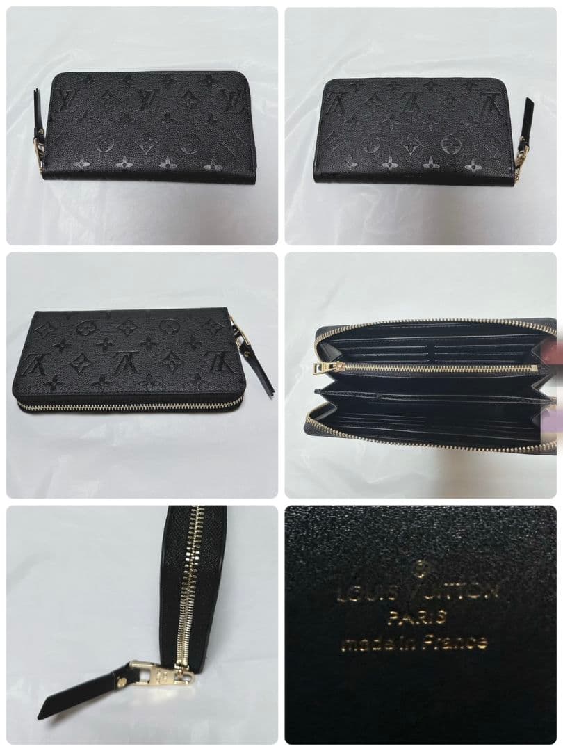 ブラックラウンドファスナー 長財布ＬVノベルティ新品