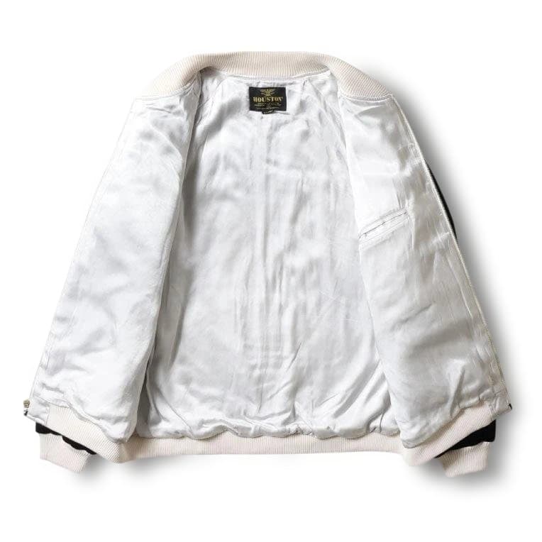 HOUSTON 別珍スカジャン ALASKA柄 スーベニア 51521NVXXL