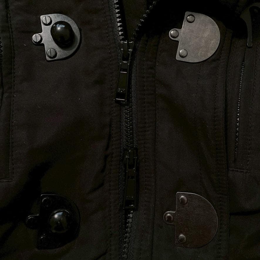 【希少00s】SLY　y2k N-3B グランジ ショートモッズコート 黒