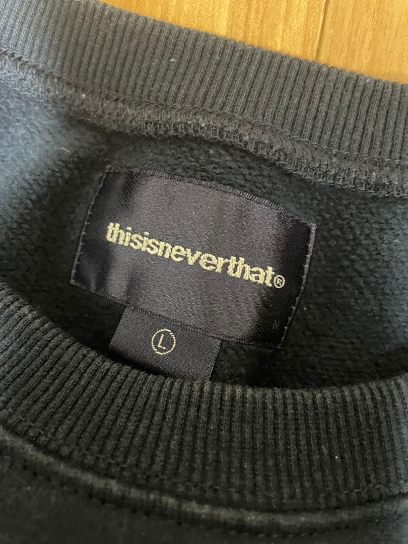 thisisneverthat ネイビー トレーナー Lサイズ
